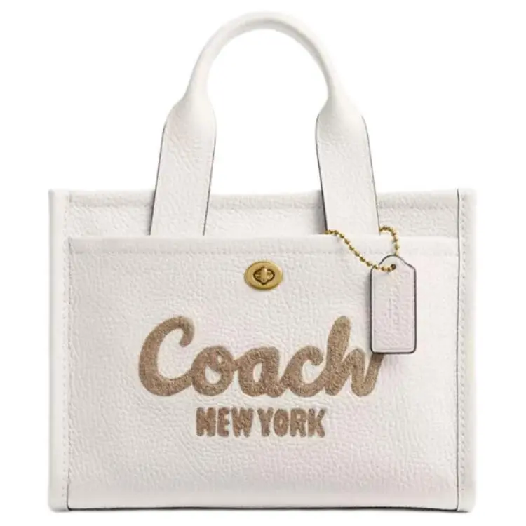 COACH Cargo Leather Tote Bag, Shopping Bag, Shoulder Bag, Crossbody Bag, Handbag Medium Women's Maple