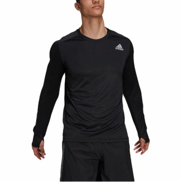 Мужская футболка adidas Otr Ls M (черный) — фото 3