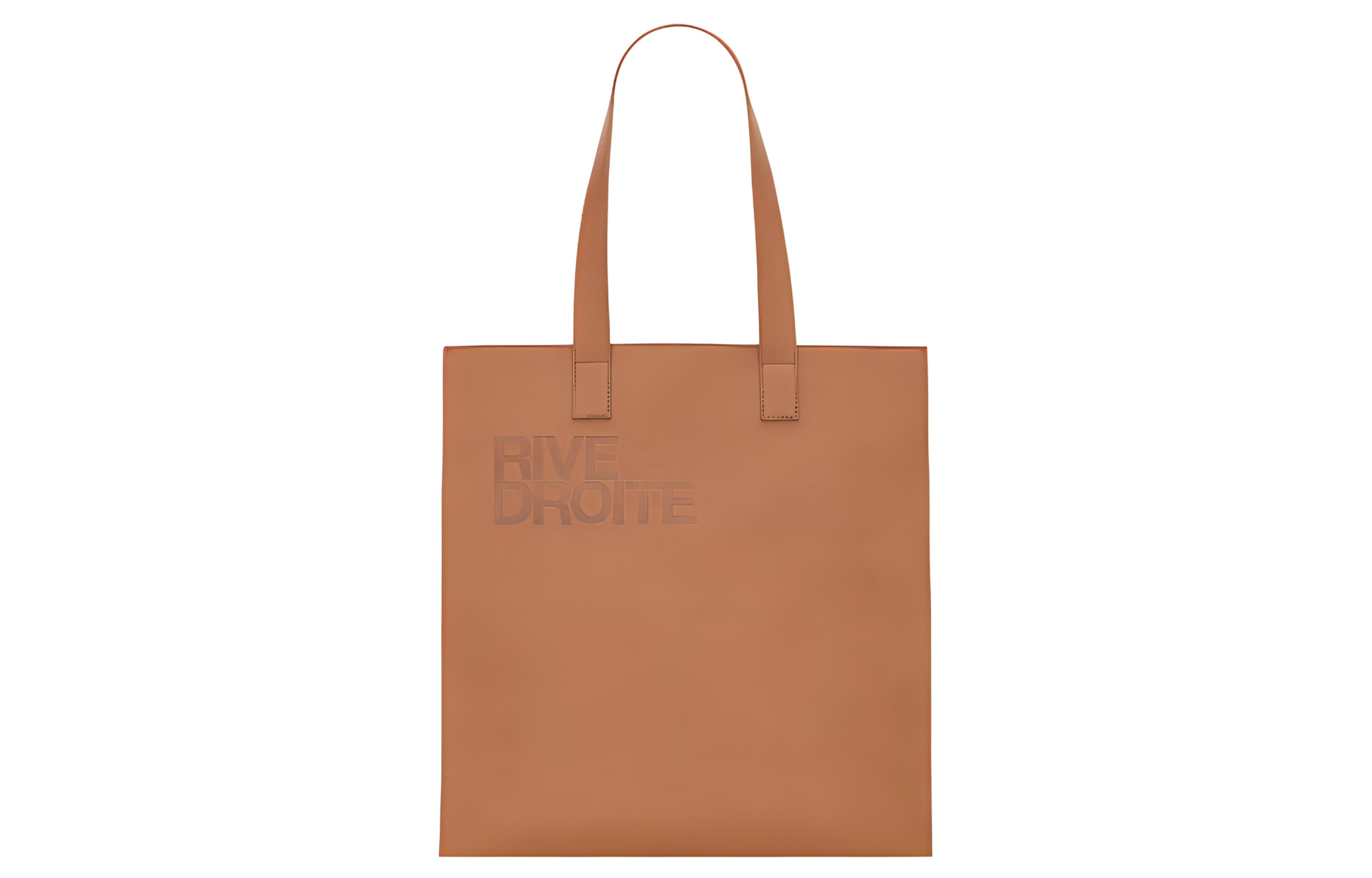 SAINT LAURENT Rive Droite Series Plant Leather Tote Bag, Shopping Bag, Shoulder Bag, Handbag Men's Brown