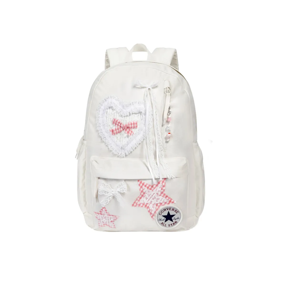 Converse Polyester Backpack Medium Women's White Pink