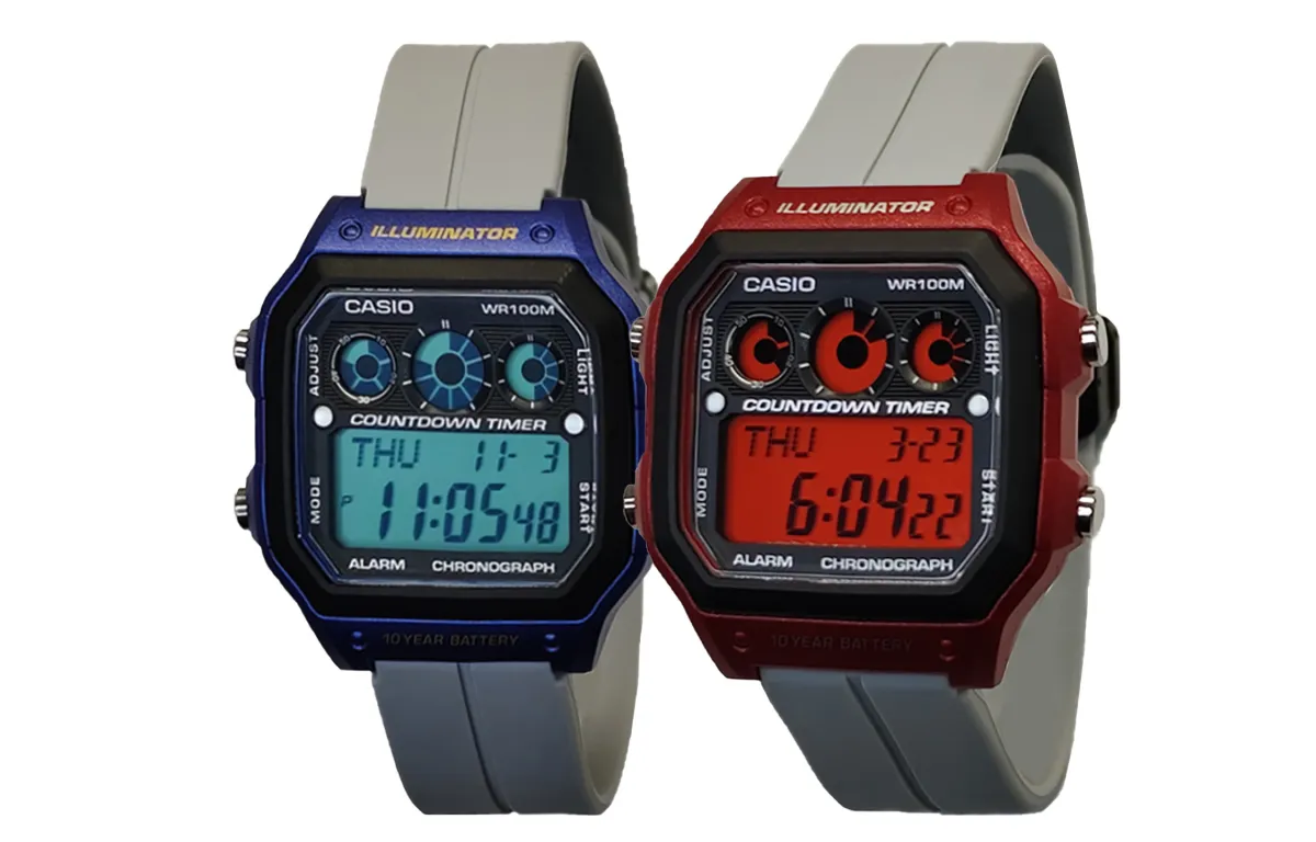 CASIO Custom Collection Quartz Movement Silicone Strap Watch Men's Watches Black Dial