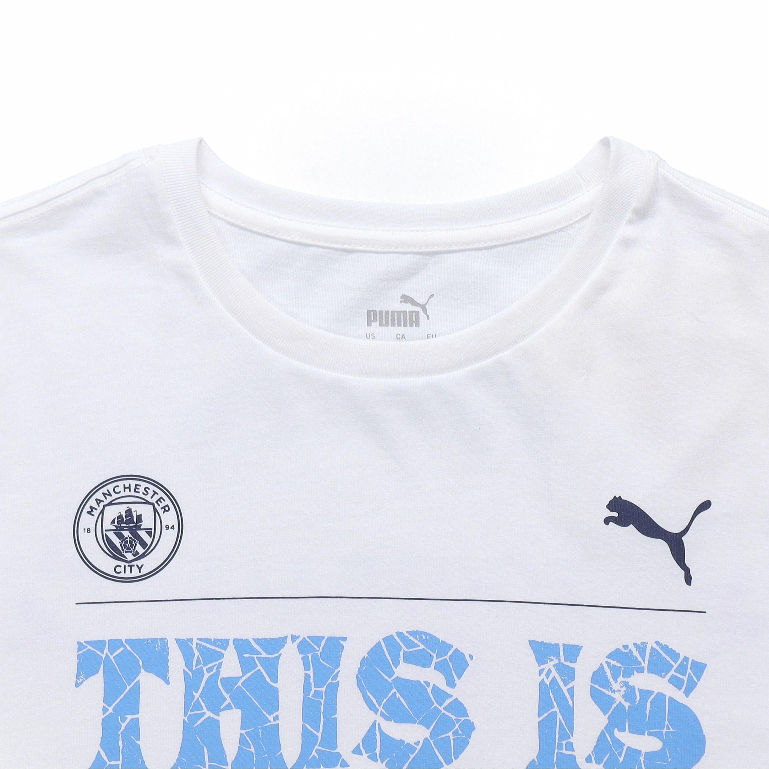 Мужская футболка PUMA MCFC 20-21 (белый) — фото 3