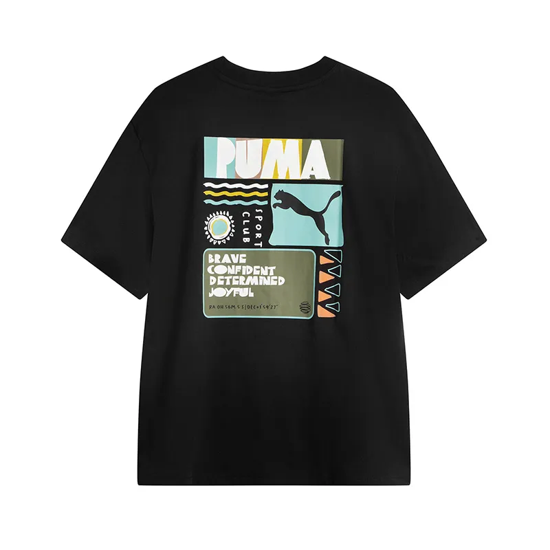 PUMA HcRELAXED T Shirt Unisex Black