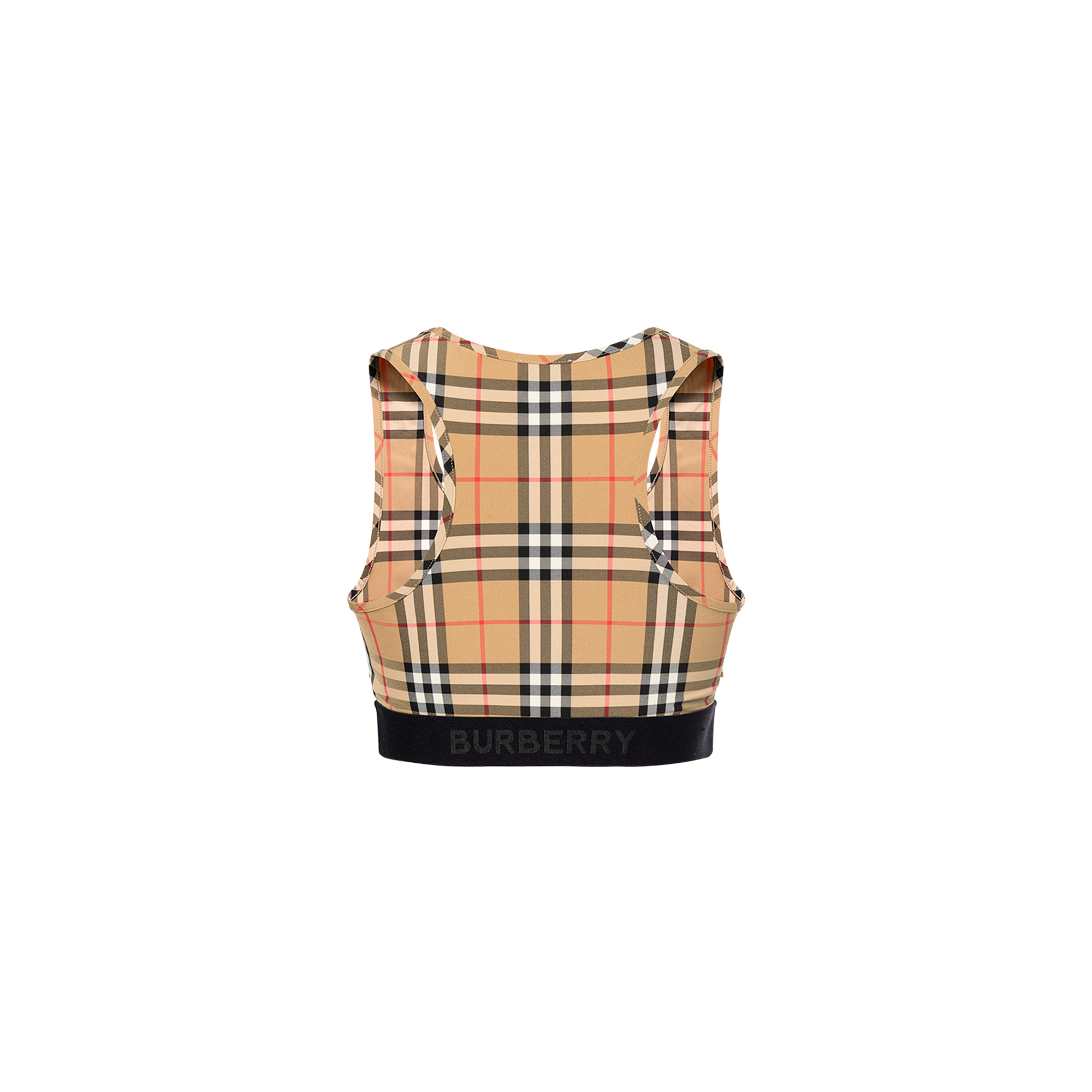 Burberry Logo Detailed Vintage Check Bra Top