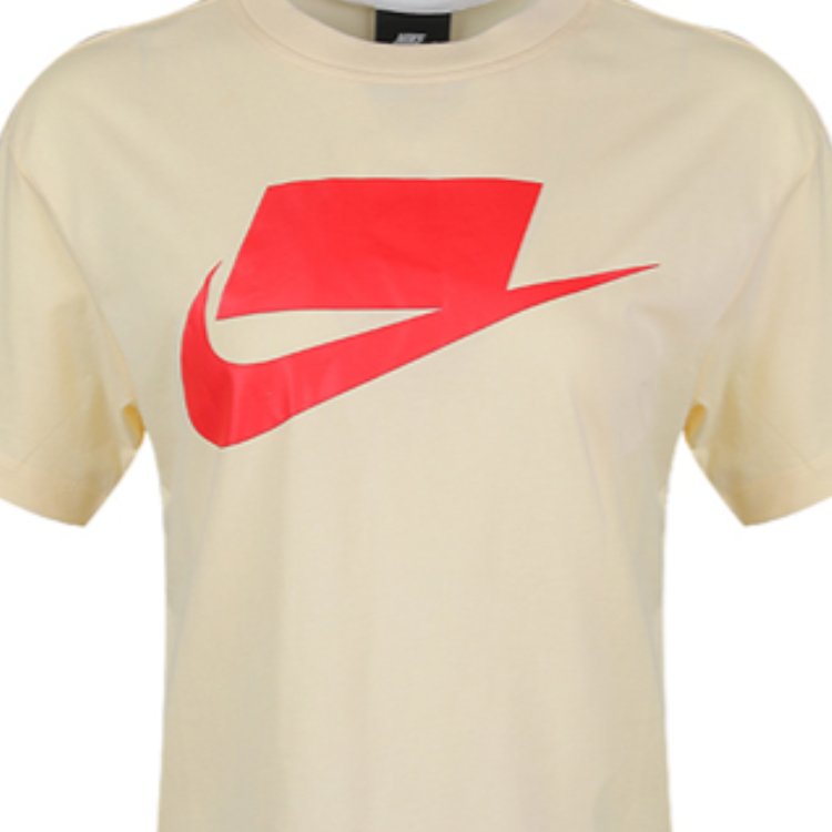 Женская футболка Nike (светло-желтая) — фото 3