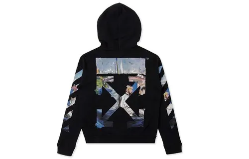 OFF WHITE Diag Multicolour Zipped Hoodie