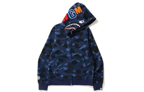 Bape Color Camo Shark Full Zip Hoodie