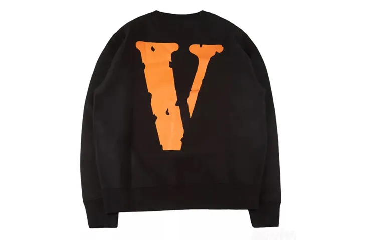 VLONE Sweatshirt Unisex Black Orange