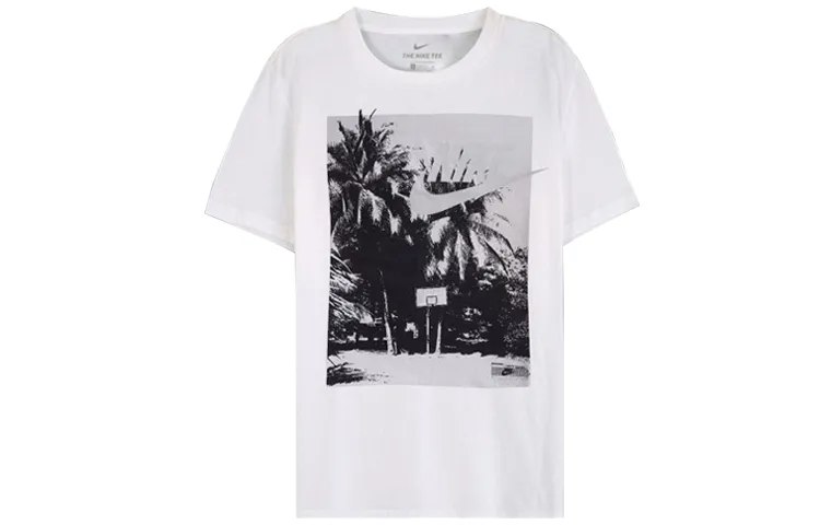 Nike T-Shirts Men's Crew Neck Moderate Straight Fit