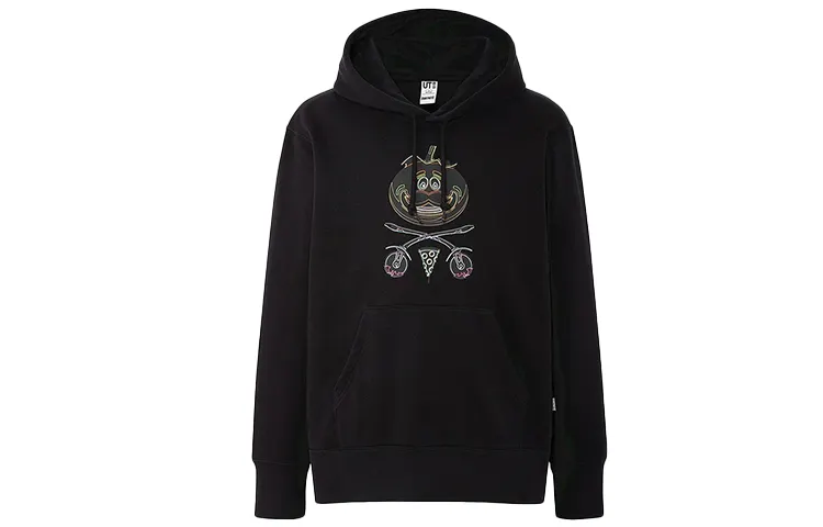 UNIQLO Sweatshirts Unisex Black Moderate Regular