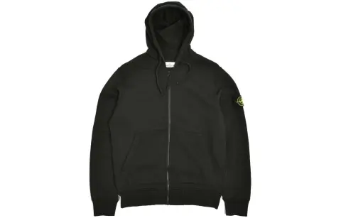 STONE ISLAND Sweatshirt Spring Fall Thin Unisex Black