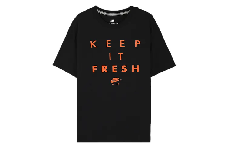 Nike T-Shirts Men's Crew Neck Moderate Straight Fit