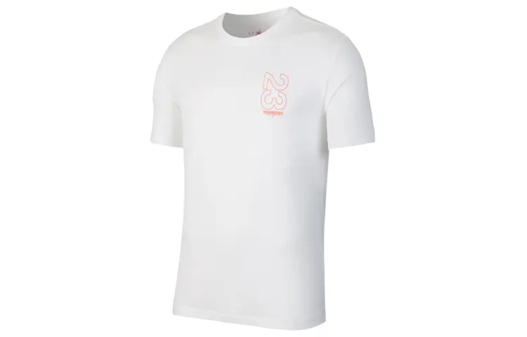 Jordan T Shirts Men's Crew Neck Moderate Straight Fit