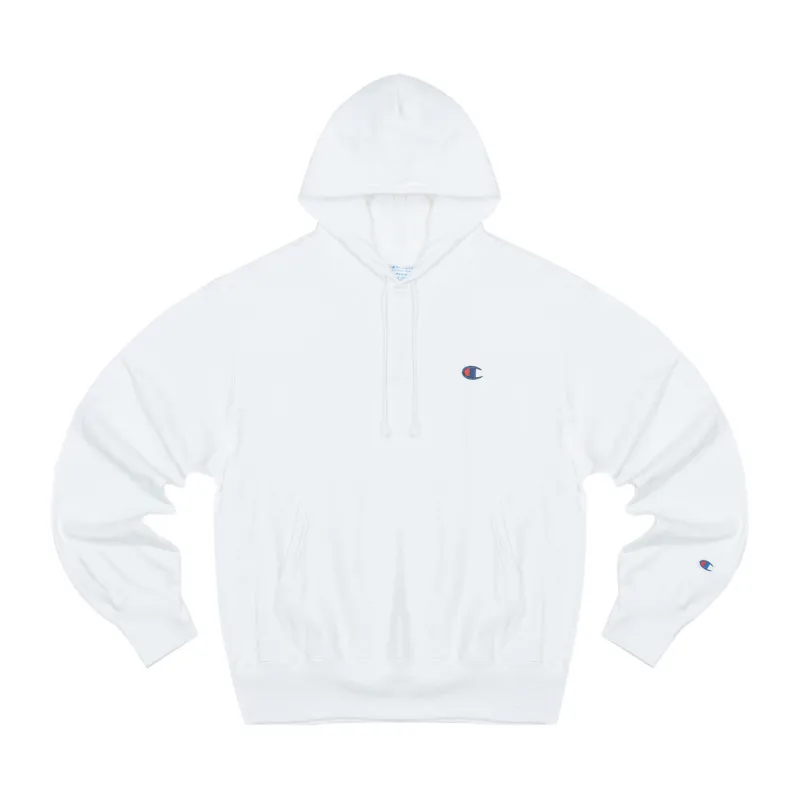 Champion Small C Logo Red Blue Logo Casual Sports Versatile Pullover Everyday Campus Hooded Fleece Lined