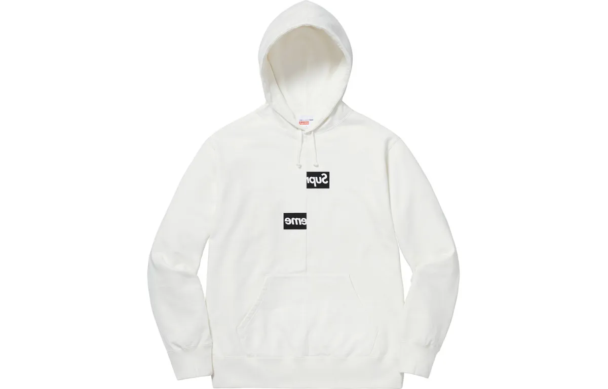 Supreme Comme Des Garcons Shirt Split Box Logo Hooded Sweatshirt