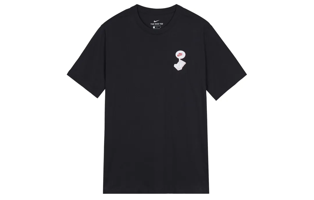 Nike T Shirts Men's Crew Neck Moderate Straight Fit