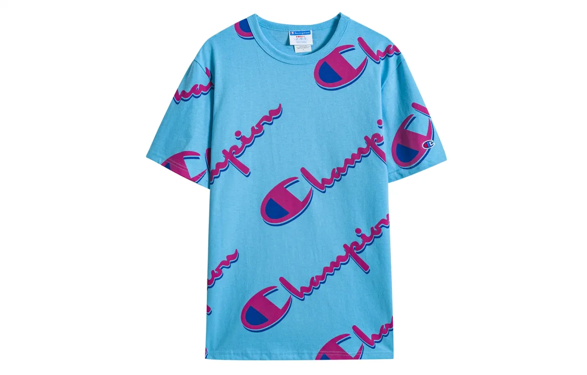 Champion T Shirt US Version Unisex Blue