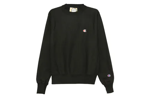 Champion Sweatshirt US Version Unisex Black
