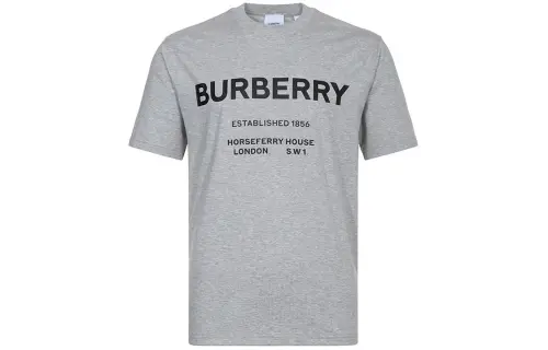 Burberry Horseferry T Shirt Men's Light Heather Gray