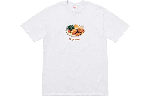 Supreme SS18 Chicken Dinner Tee Ash Grey T Shirt Unisex Gray