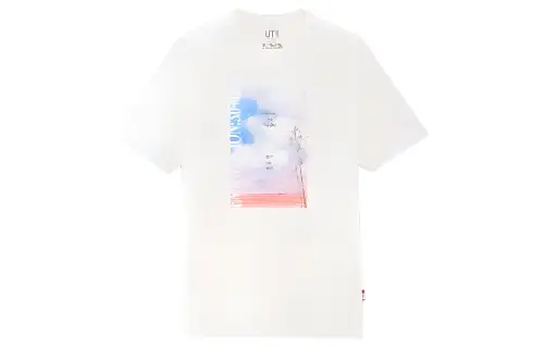 UNIQLO T Shirts Unisex Crew Neck Moderate Straight Fit