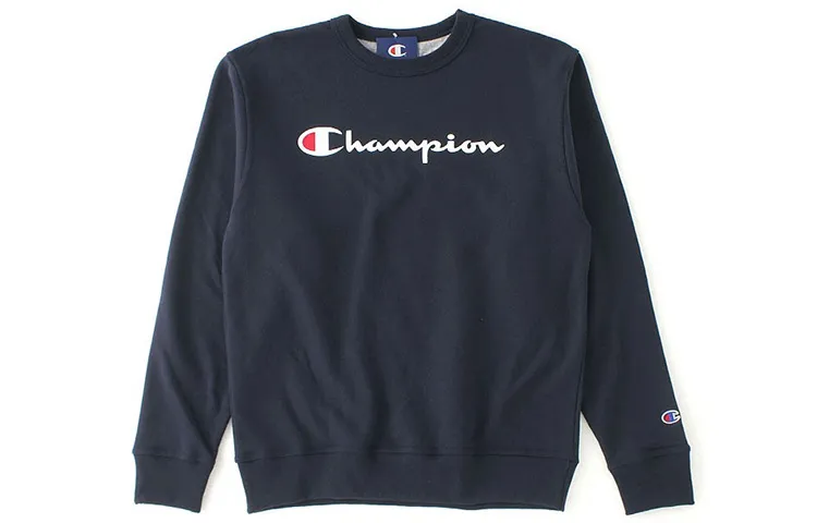 Champion Sweatshirt US Version Unisex Navy Blue