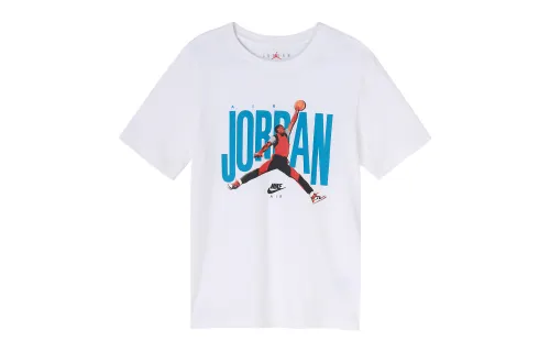 Jordan T Shirts Men's Crew Neck Moderate Straight Fit