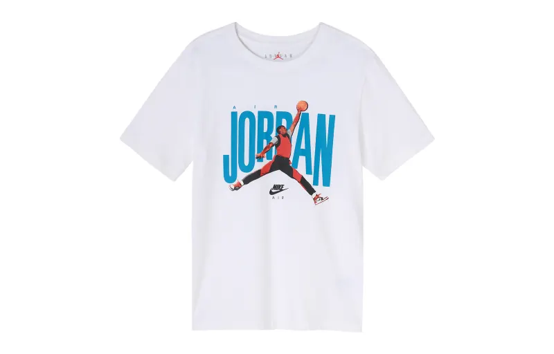 Jordan T Shirts Men's Crew Neck Moderate Straight Fit