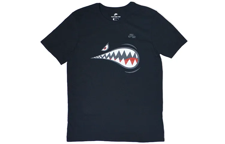Nike T-Shirts Men's Crew Neck Moderate Straight Fit