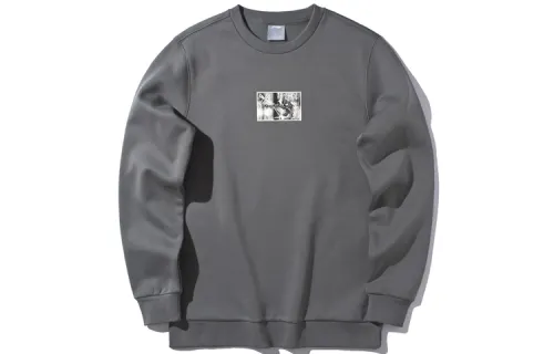 Li Ning Sports Fashion Collection Sweatshirts Men's Crew Neck Thickened Regular