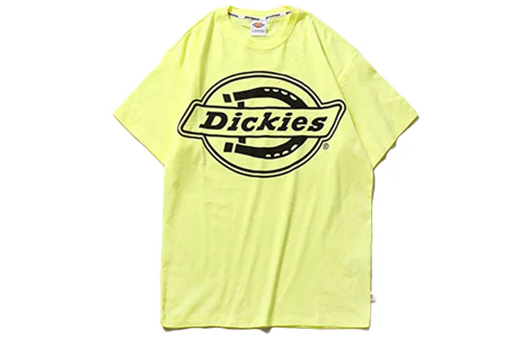 Dickies Straight Fit T Shirt Unisex Light Lemon Couple's