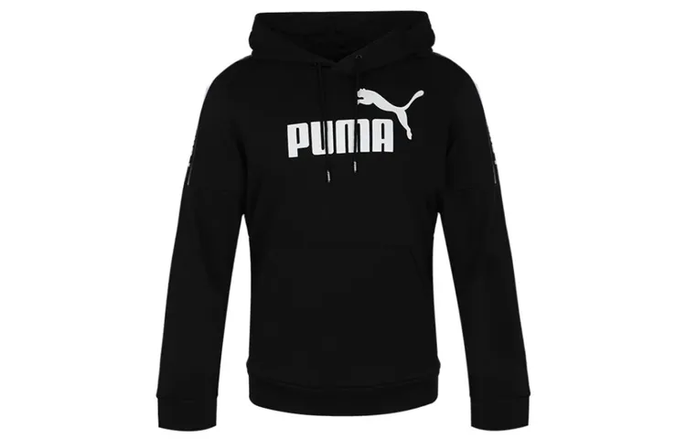 PUMA CLASSICS Sweatshirts Men's Black Hooded Moderate Regular