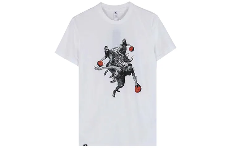 Adidas T-Shirts Men's Crew Neck Moderate Straight Fit