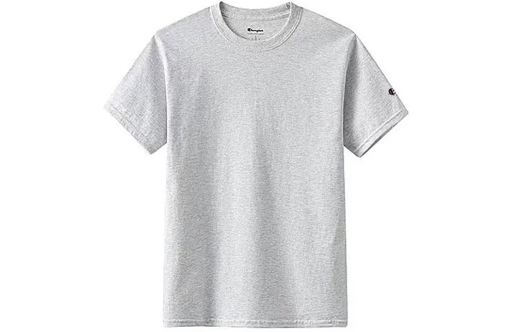 Champion T Shirt US Version Unisex Light Gray