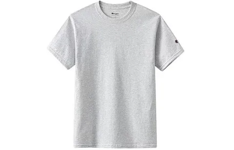 Champion T Shirt US Version Unisex Light Gray