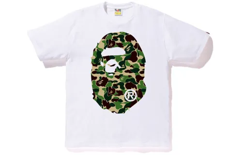 A BATHING APE Head Series T Shirt Unisex White