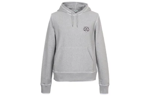 KENZO Sweatshirts Men's Light Heather Gray Hooded Moderate Regular