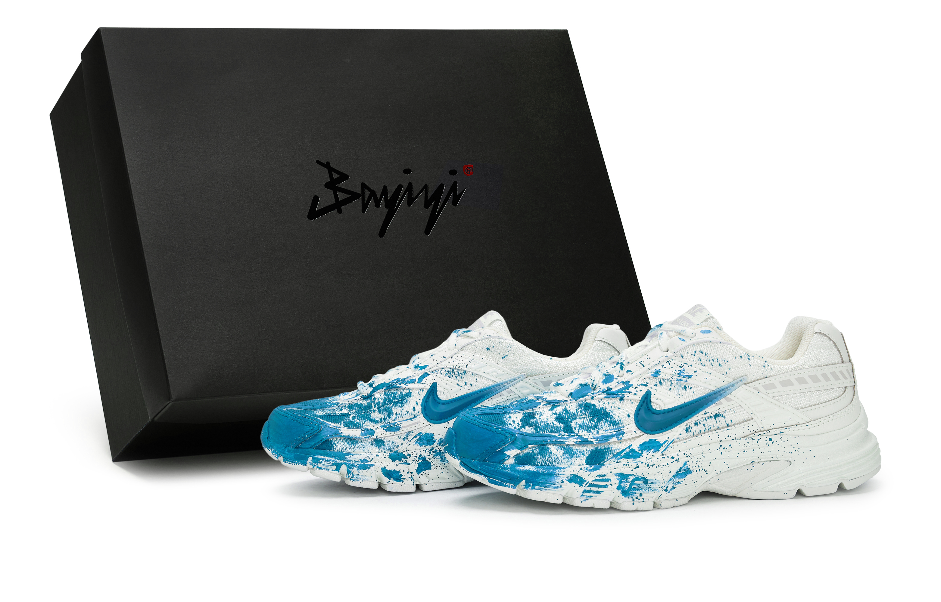 Nike Initiator Slip Resistant Abrasion Resistant Low top Running Shoes Women’s White Lake Blue
