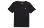 Timberland Drop Shoulder Sleeve T Shirt Men's Black