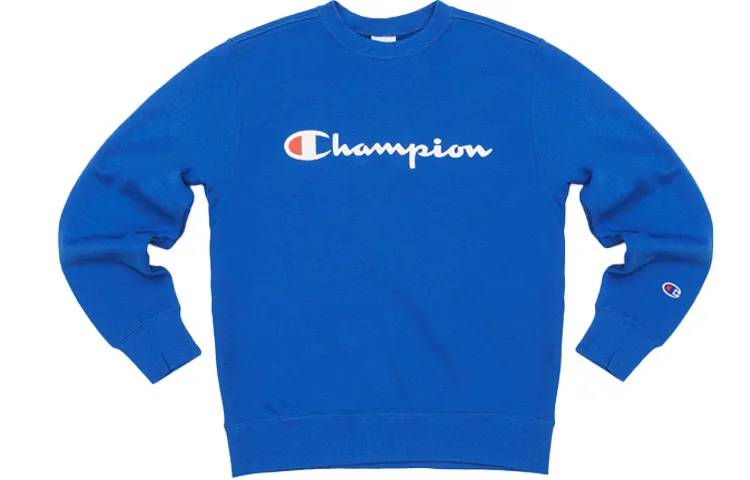 Champion Sweatshirt Japan Version Unisex Royal Blue