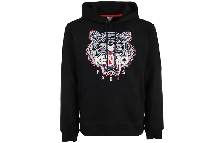 KENZO Classic Tiger Head Sweatshirts Men's Hooded Moderate Regular