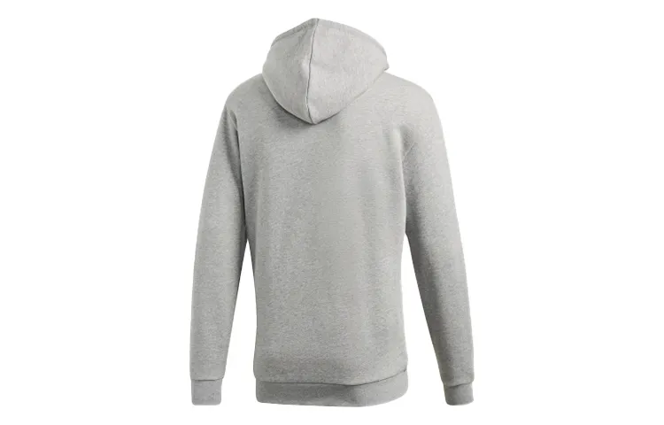 Adidas Originals Trefoil Sweatshirts Men's Light Gray Hooded Moderate Regular