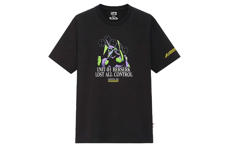 UNIQLO T Shirts Unisex Crew Neck Moderate Straight Fit