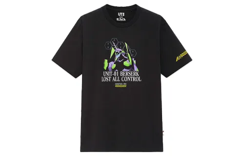 UNIQLO T Shirts Unisex Crew Neck Moderate Straight Fit
