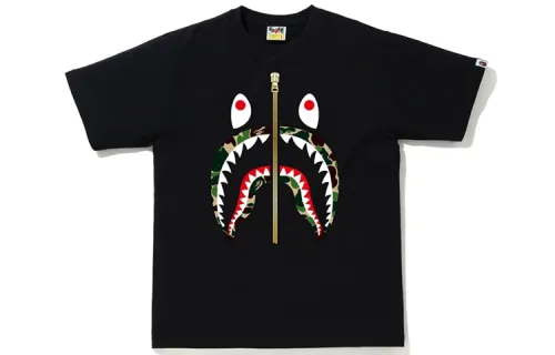 A Bathing Ape zip shark short-sleeve T-shirt