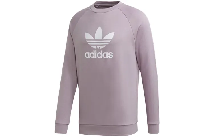 Adidas Originals Trefoil Sweatshirts Men's Crew Neck Moderate Regular