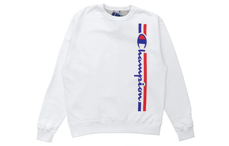 Champion Sweatshirt US Version Unisex White