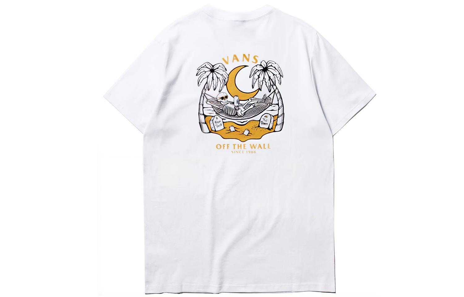 Vans T Shirts Men's Crew Neck Moderate Straight Fit