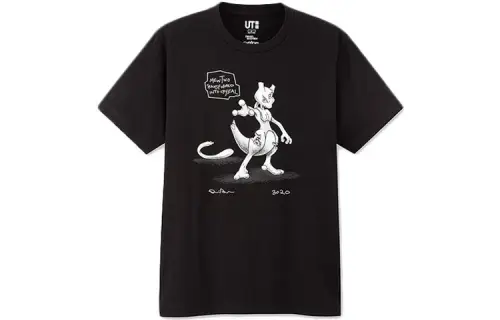 Daniel Arsham X Pokemon X UNIQLO Crystal MewTwo Tee