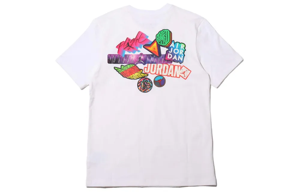 Jordan T Shirts Men's Crew Neck Moderate Straight Fit